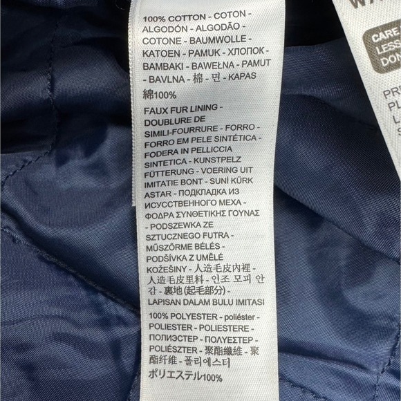 Levi's Denim Trucker Jacket Womens Plus 1X Blue Sherpa Quilted Button Front Chic - Picture 5 of 16